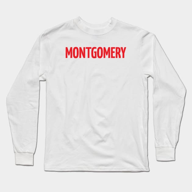 Montgomery Long Sleeve T-Shirt by ProjectX23Red